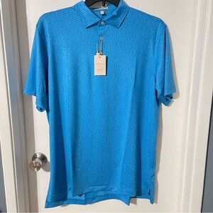 Peter Millar Blue Golf Polo- Summer Comfort Men’s Size Large